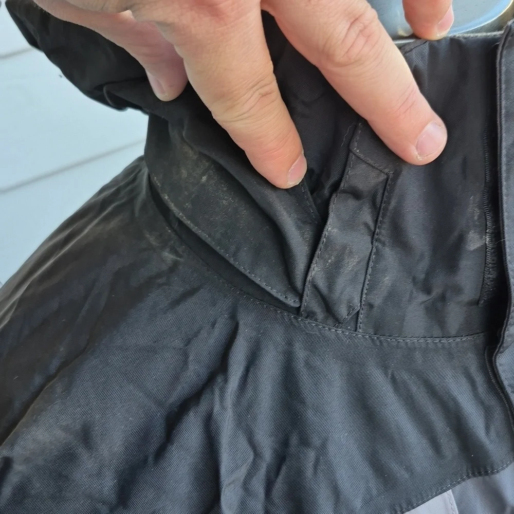 THE NORTH FACE Grey Black Nylon‎ Hyvent Mens Large Full Zip Jacket TNF